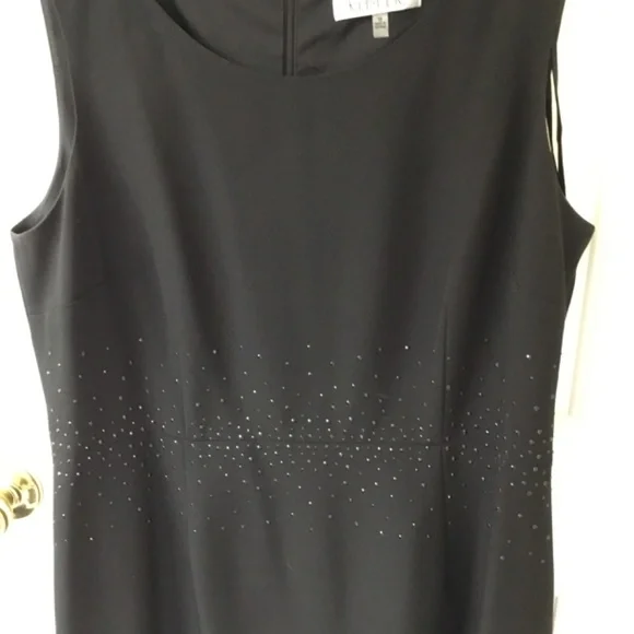 Kasper Black Dress and Short Jacket, Jacket Is NWT, SZ 16 - Picture 3 of 10